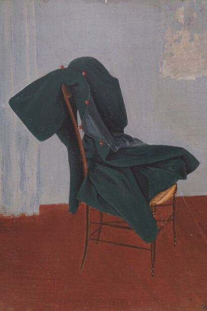 Meret Oppenheim, Morgenrock auf stuhl, (Dressing gown on chair), 1938–1939. Courtesy of Hauser & Wirth