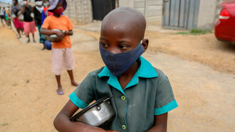 A child facing extreme poverty in Zimbabwe, Africa