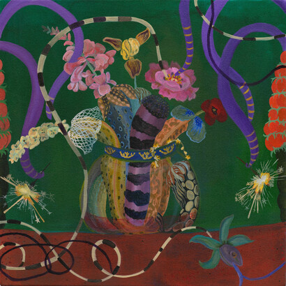 Alyina Zaidi, bridal bouquet (detail), 2026. Courtesy of Pilar Corrias Gallery