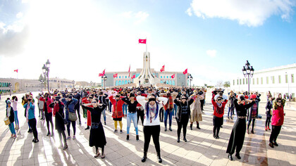 Protestas feministas en Túnez