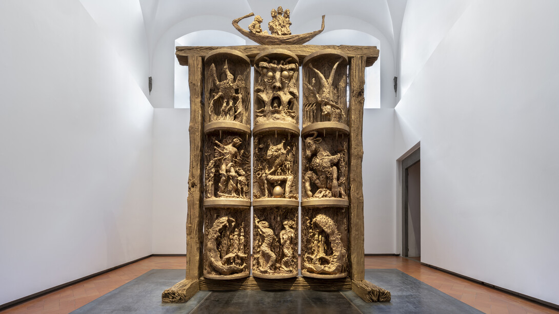 Jean-Marie Appriou, Canto infinito, exhibition view. Courtesy of Palazzo Strozzi
