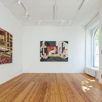 Erik A. Frandsen, Paintings 2025, exhibition view. Courtesy of Hans Alf Gallery 