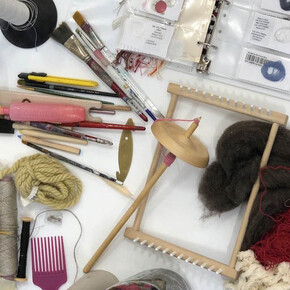 In the Studio. Courtesy of Sara Kay Gallery