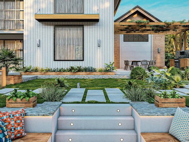 Biophilic architectural design for a house