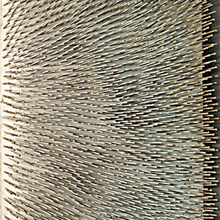 Gunther Uecker (1930), Feld, 1964, 58x58 cm, chiodi, tela, legno