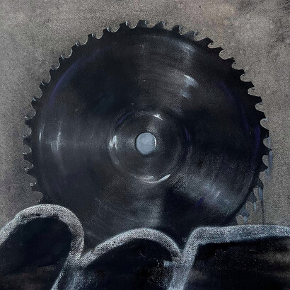 Andrew Herzog, Cutting power, 2024. Courtesy of Spalding Nix Fine Art