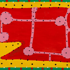 Ngarra, Yalyalji and Malngirri, 2006, Synthetic polymer paint on paper, 14 x 20 inches, © Ngarra estate, courtesy Mossenson Galleries, Perth, Photo: Frank Casale