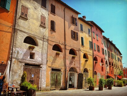I colori delle case di Brisighella