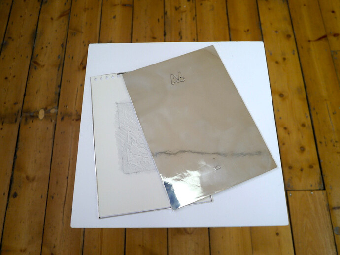 Mario Dellavedova, A4, 2013, silver box, 30.7 x 22 cm, Courtesy the artist and Sprovieri, London
