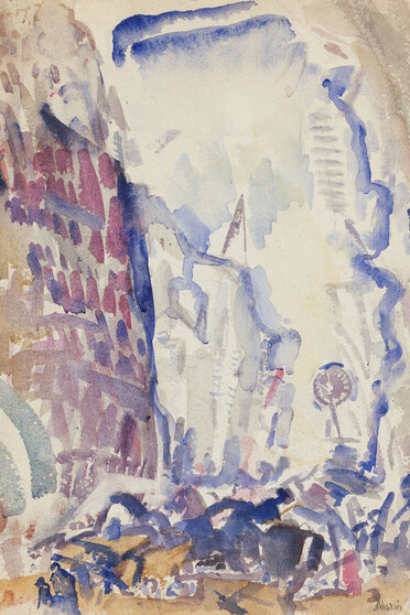 John Marin, Thirty Fifth Street and Fifth Avenue at Noon, ca. 1911, © Frances Lehman Loeb Art Center, Vassar College/VG Bild-Kunst, Bonn 2018, Foto: © Frances Lehman Loeb Art Center, Vassar College, Poughkeepsie