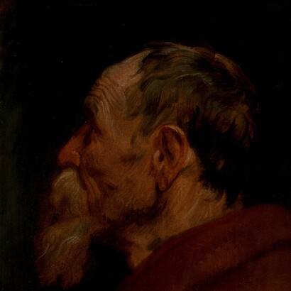 «Cabeza de anciano», Anton van Dyck (1599-1641)