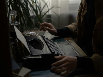 Typewriters clacking noises and ink smell always inspire nostalgia 