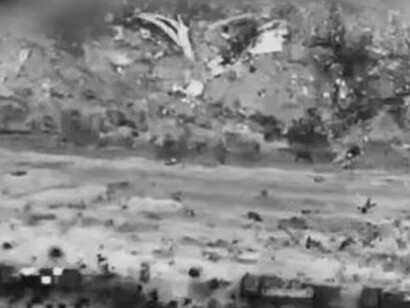La Masacre de la Harina, las fuerzas israelíes abrieran fuego mientras los palestinos buscaban alimentos de los camiones de ayuda.Franja de Gaza el 29 de febrero de 2024