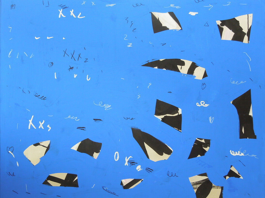 Toru Hamada, T-14-94, 2014, mixed media on paper, panel, 89 x 116 cm

