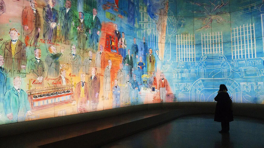 'La Fée Electrique' de Raoul Dufy en el Museo de Arte Contemporáneo de la ciudad de París, Francia