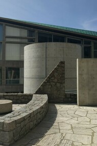 Meditation space designed by Tadao Ando, located at UNESCO Headquarters in Paris