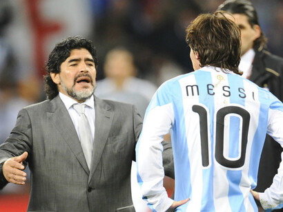 Maradona y Messi