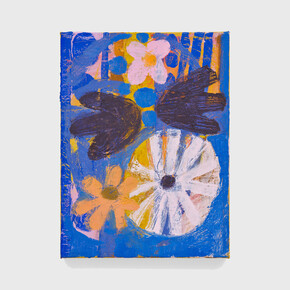 Meghan Brady,
Show Me a Place, 2024,
Acrylic and Oil on Canvas,
12 x 9 inches,
30.5 x 22.9 cm. Courtesy of the artist and Mrs.