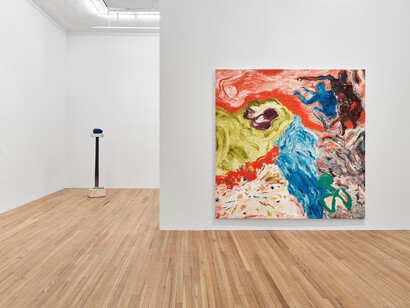 Oliver Lee Jackson, exhibition view. Courtesy of Andrew Kreps Gallery
