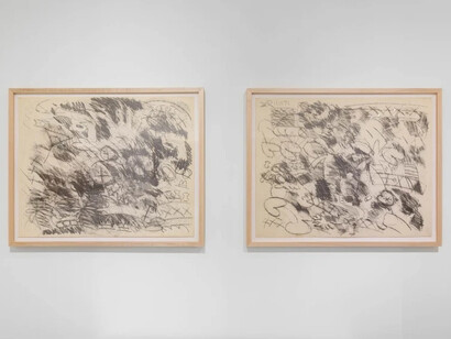 Frank Romero, De aquí y de allá. Frank Romero, a survey, exhibition view. Courtesy of Ruiz-Healy Art
