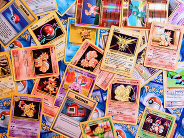 A colourful spread of Pokémon trading cards, representing the diversity of the modern collector market