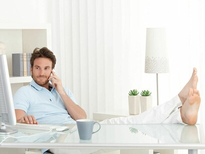 La comodidad de trabajar en casa