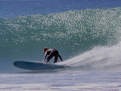Surfista em Agadir, Marrocos