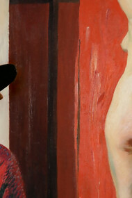 Dame Laura Knight Laura Knight with model, Ella Louise Naper ('Self Portrait') (1913)