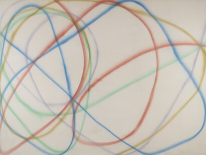 Dan Christensen, O, 1968. Courtesy of Museion