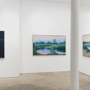 Ray Ciarrocchi, August moonrise, exhibition view. Courtesy of Harper's Gallery