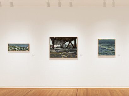 Eileen David, City and sea, exhibition view. Courtesy of Paul Thiebaud Gallery