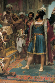 José Veloso Salgado, Vasco da Gama perante o Samorim de Calecute, 1898, óleo sobre tela