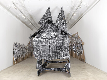 Christian Eisenberger, Come or flage 9975–17090–42829, ausstellungsansicht. Mit freundlicher genehmigung von Christian Eisenberger