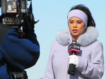 Reportera de televisión