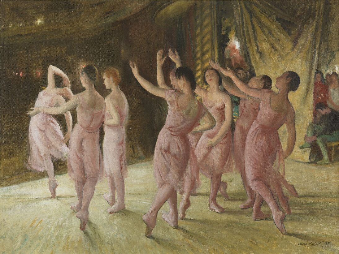 Dame Laura Knight, Bolshoi Ballet Rehearsal from the Wings