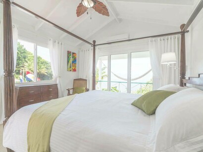 Ocean view Room, Juliana’s Hotel on the Island of Saba in the Caribbean