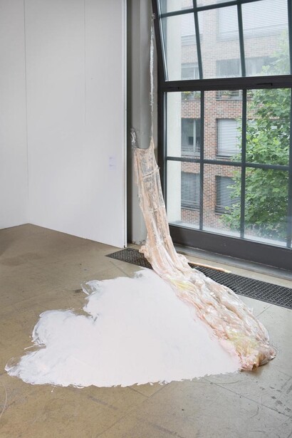 Karla Black. Forget About Faces (and detail), 2008
