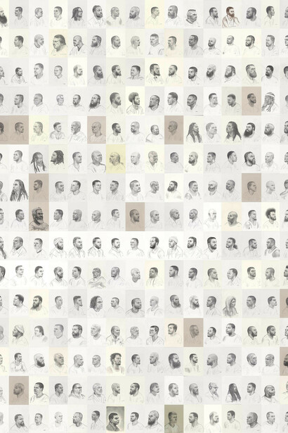 Mark Loughney, Pyrrhic Defeat: A Visual Study of Mass Incarceration, 2014-present. Graphite on paper (series of 500 drawings). Each 12 x 9 in. Courtesy of the artist.