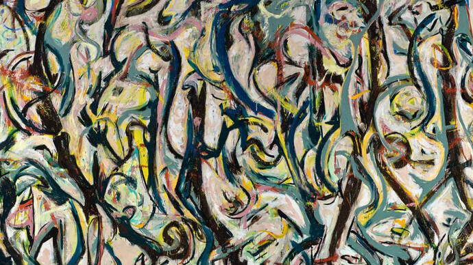 Mural: Jackson Pollock. Courtesy of MFA