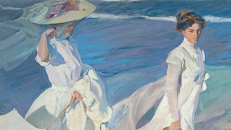 «Passeio na praia»(1909), Joaquín Sorolla