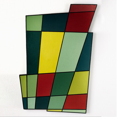 Juan Melé, Irregular Frame No. 2, 1946. Oil on plywood, 71.1 x 50.2 x 2.5 cm. Colección Patricia Phelps de Cisneros. © Estate of Juan Melé