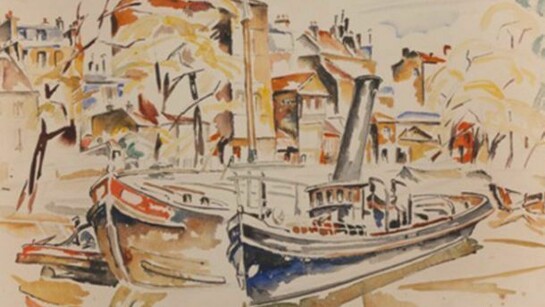 Mela Muter, Porto, acquerello, 1928 circa (Milano Fondazione Luzzatto)