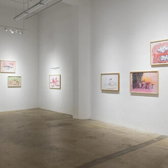 Kathleen Henderson, Clappers, exhibition view. Courtesy of Track 16 Gallery
