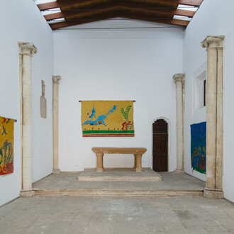 Sabrina Dufrasne, Un monde à part, vista de exhibición. Cortesía de la Galería Kewenig