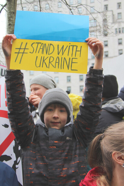 Protestos contra a guerra Rússia e Ucrânia