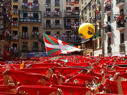 Fiestas de San Fermín en Pamplona. Comienzo de las fiestas