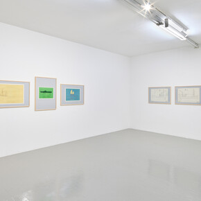 Ian Hamilton Finlay, Fragments, vista della mostra. Per gentile concessione della Galleria Massimo Minini 