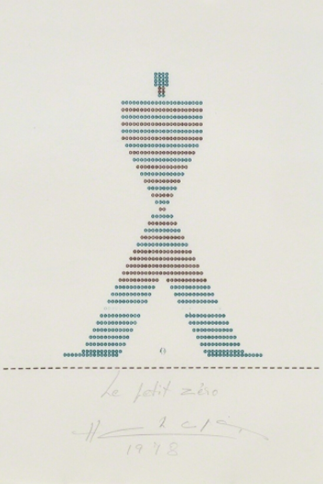 Henri Chopin, Le Petit Zéro, 1978. Courtesy of Richard Saltoun