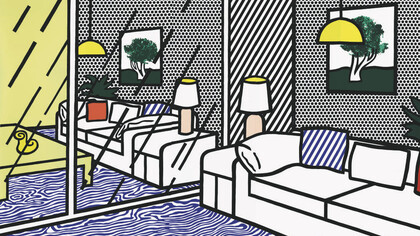 Roy Lichtenstein- Alfombra azul