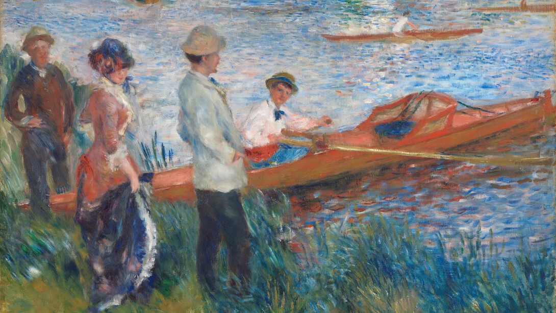 Auguste Renoir, Les canotiers à Chatou (detalle), 1879. Cortesía del Musée d’Orsay